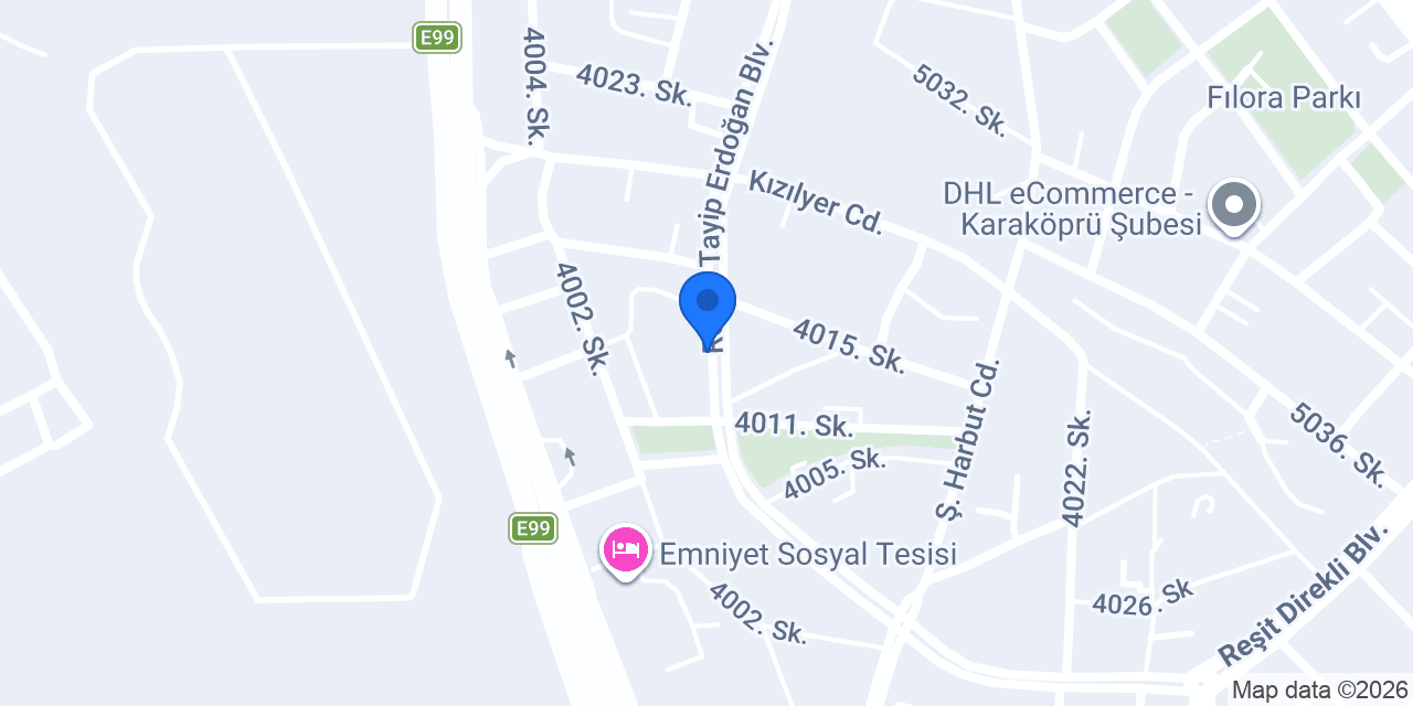 Bereket çiçek evi konumu