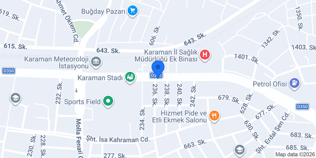 Akın Optik konumu