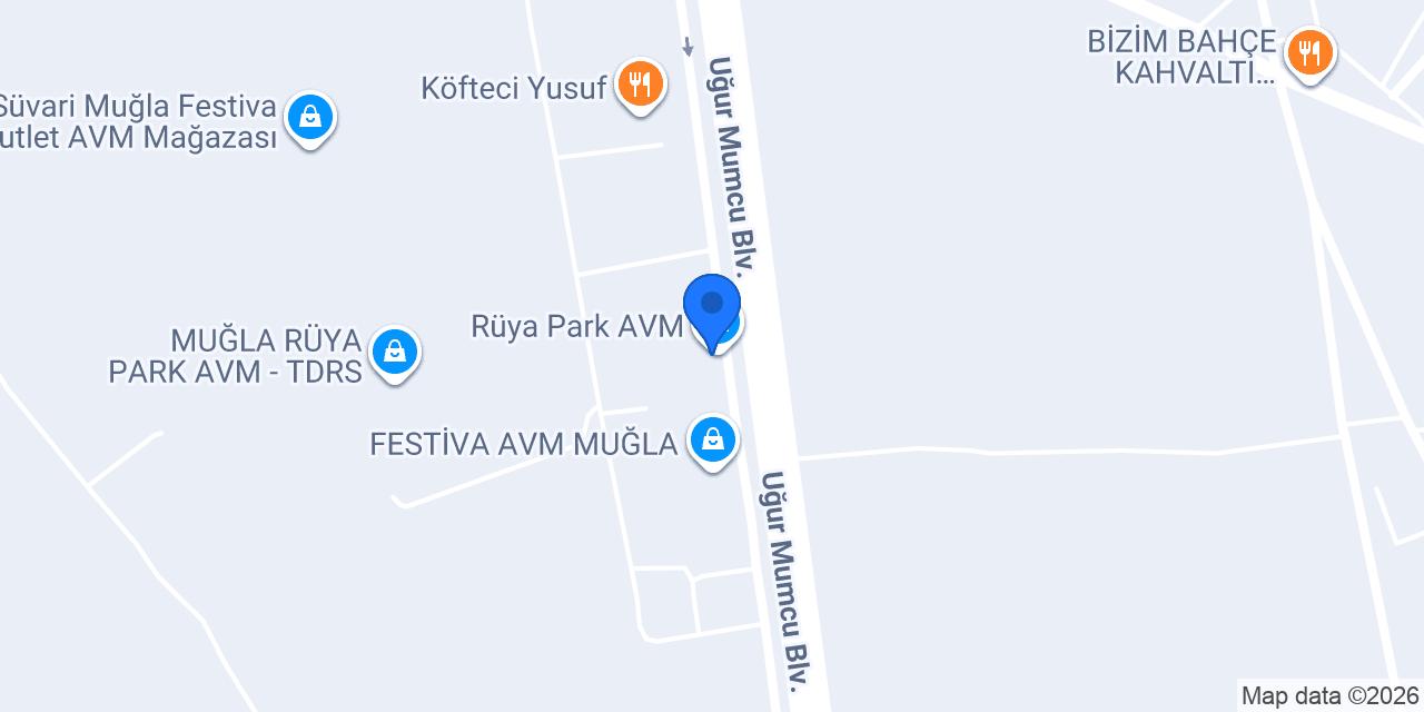 Rüya Park AVM konumu