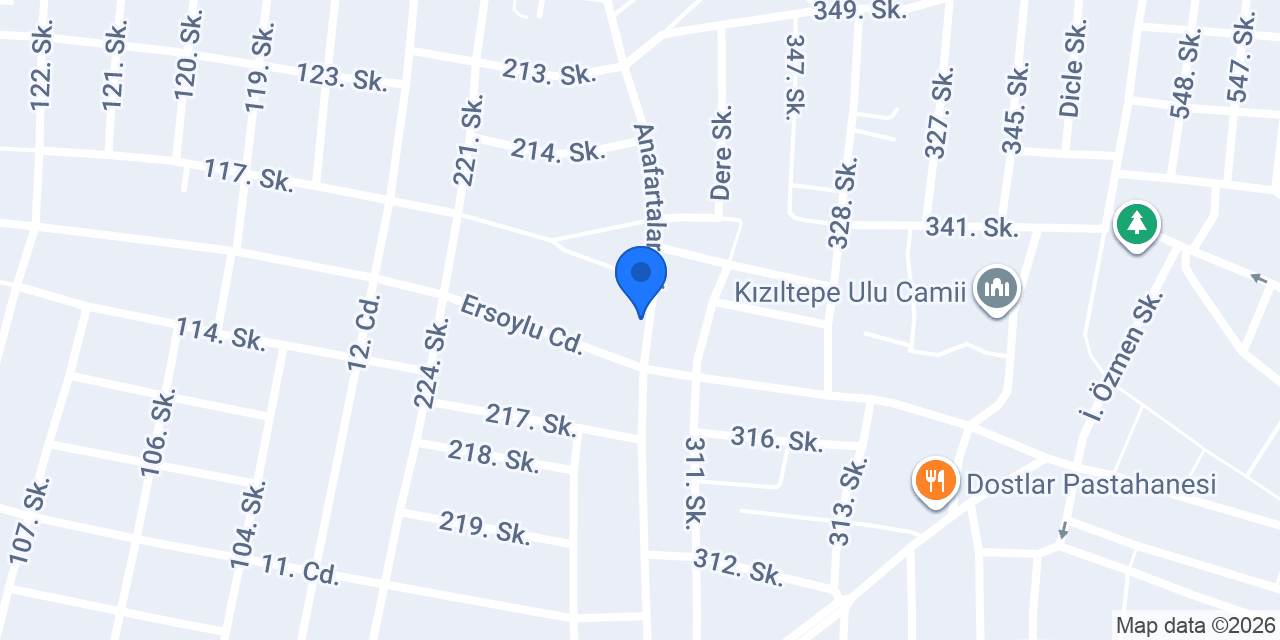 Kızıl bahçe cafe konumu