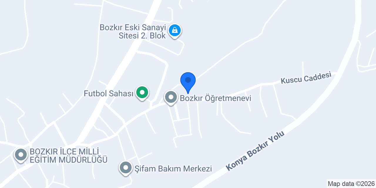 Bozkır Eski Cezaevi konumu
