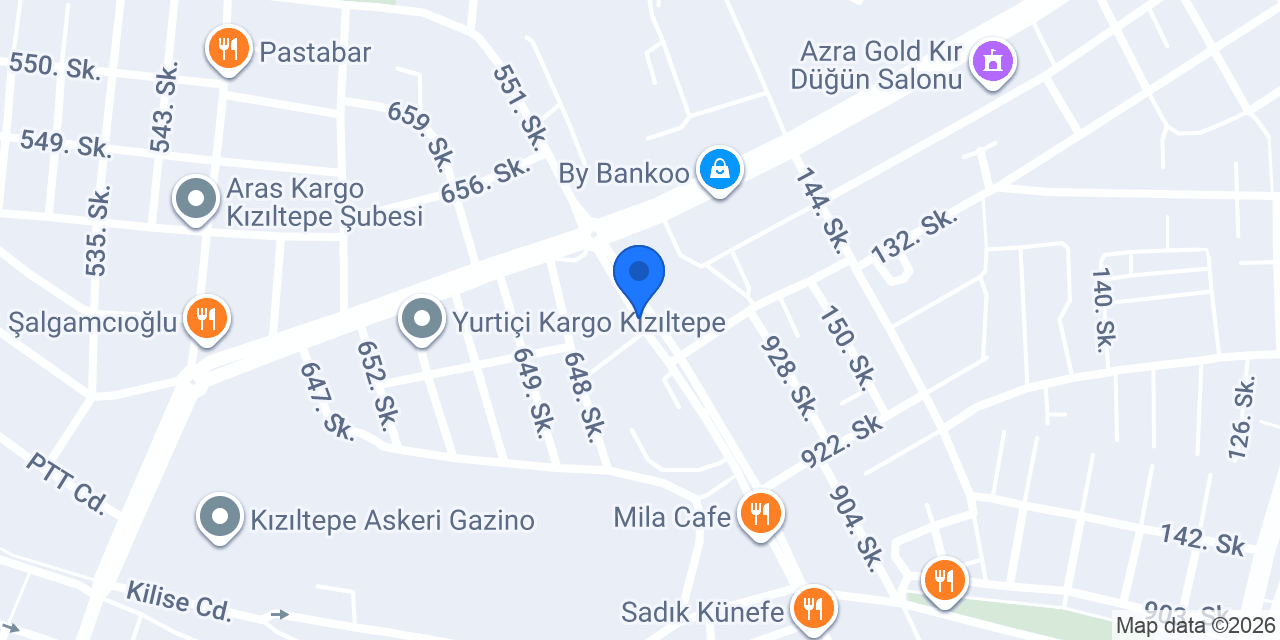 Ptt-kızıltepe Şubesi konumu