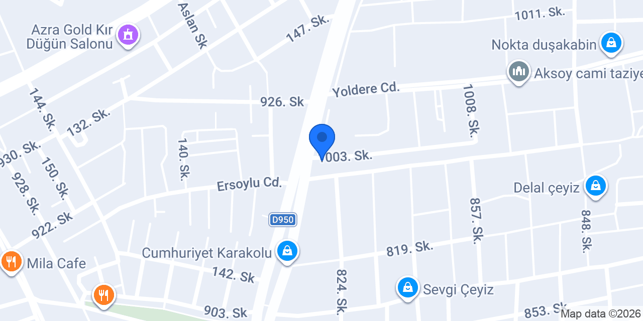 Gökçen dizel konumu