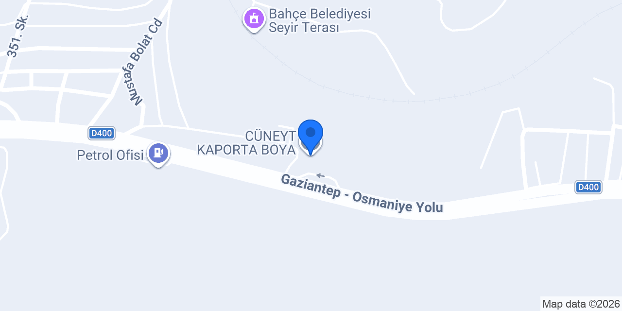 CÜNEYT KAPORTA BOYA konumu