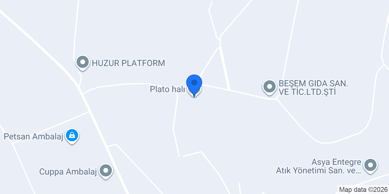 Plato halı konumu