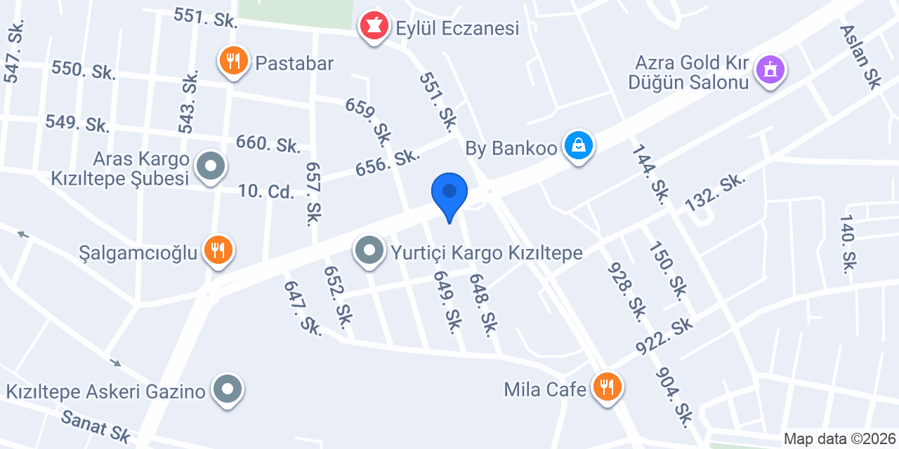 Sürat Kargo Kızıltepe Şube konumu