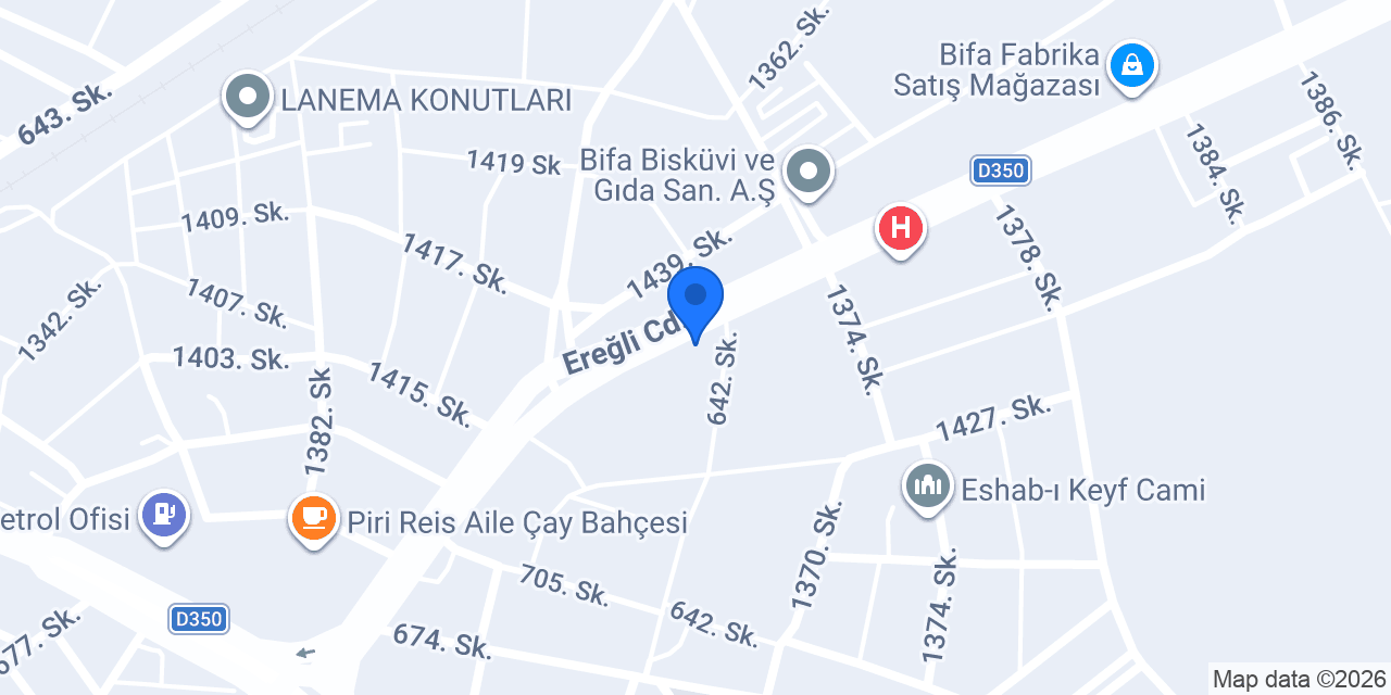 Berk Yapı Lojistik konumu