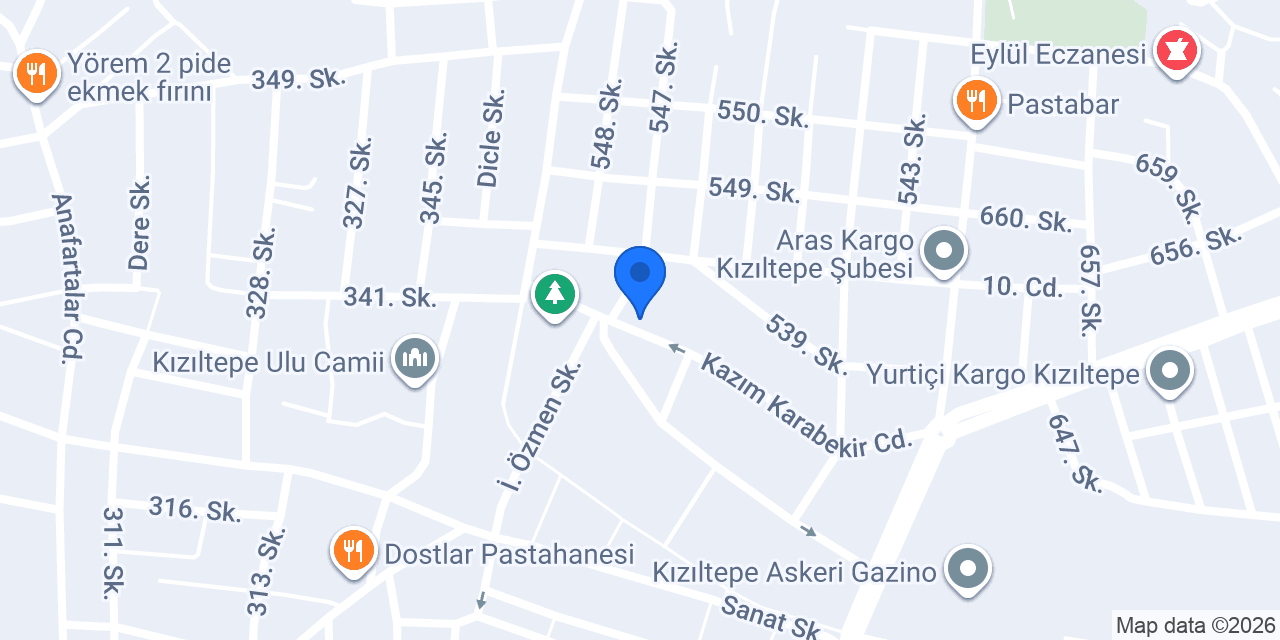 mardin sürücü kursu konumu