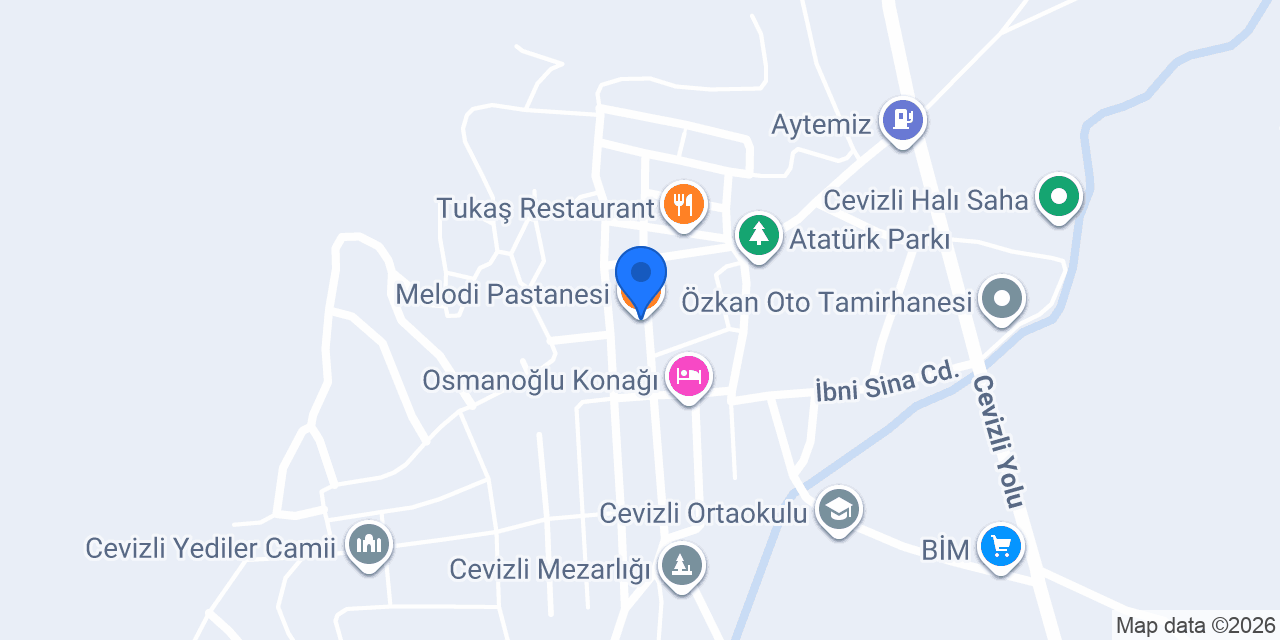 Melodi Pastanesi konumu