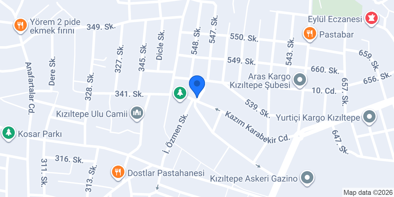 Karakuş Sürücü Kursu konumu