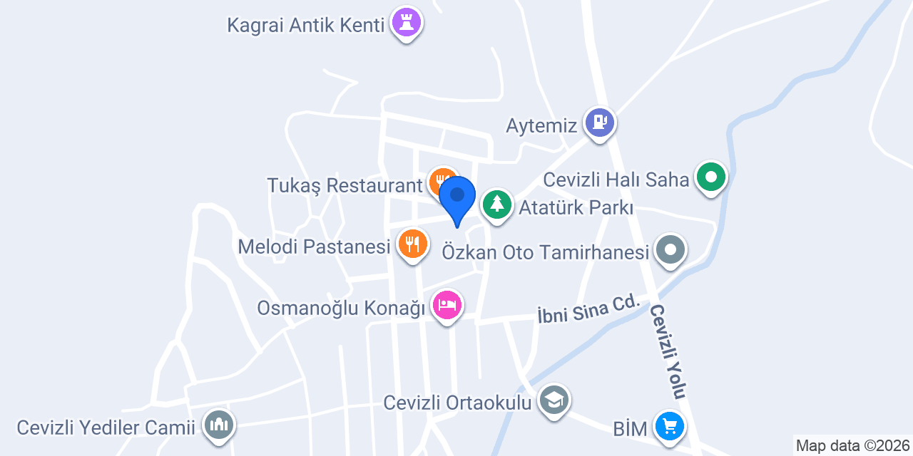 Hanımeli Restaurant konumu