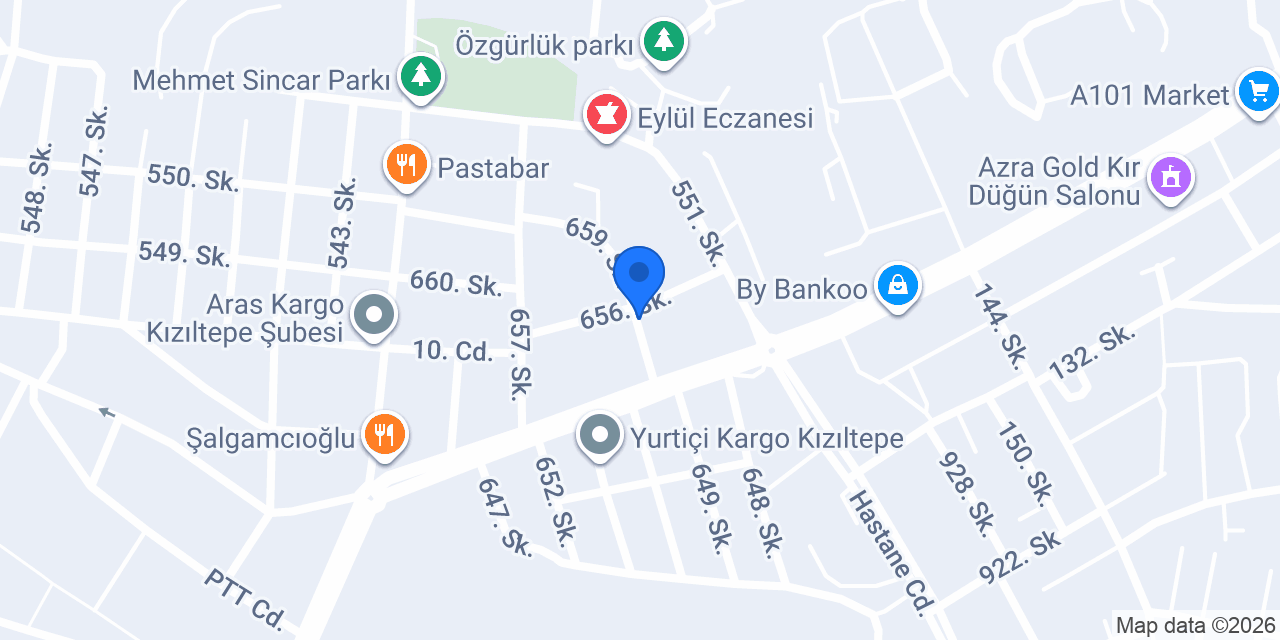 Öz Yalçın Sürücü Kursu konumu
