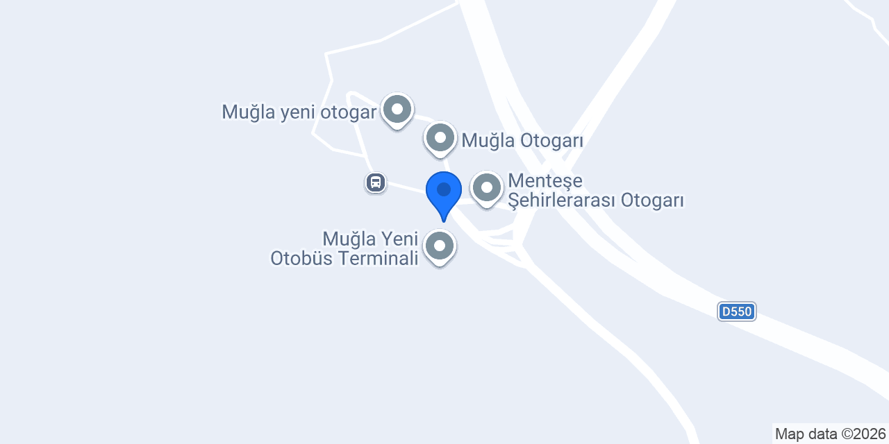 Muğla Garaj Taksi konumu