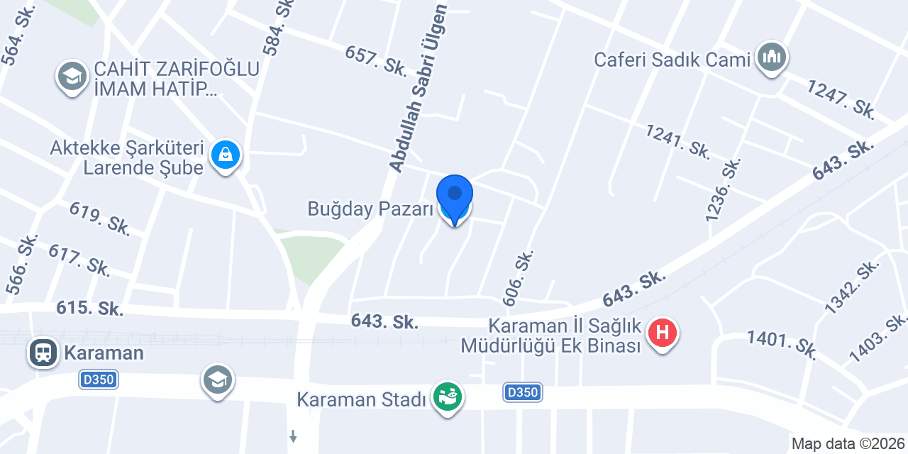 Buğday Pazarı konumu