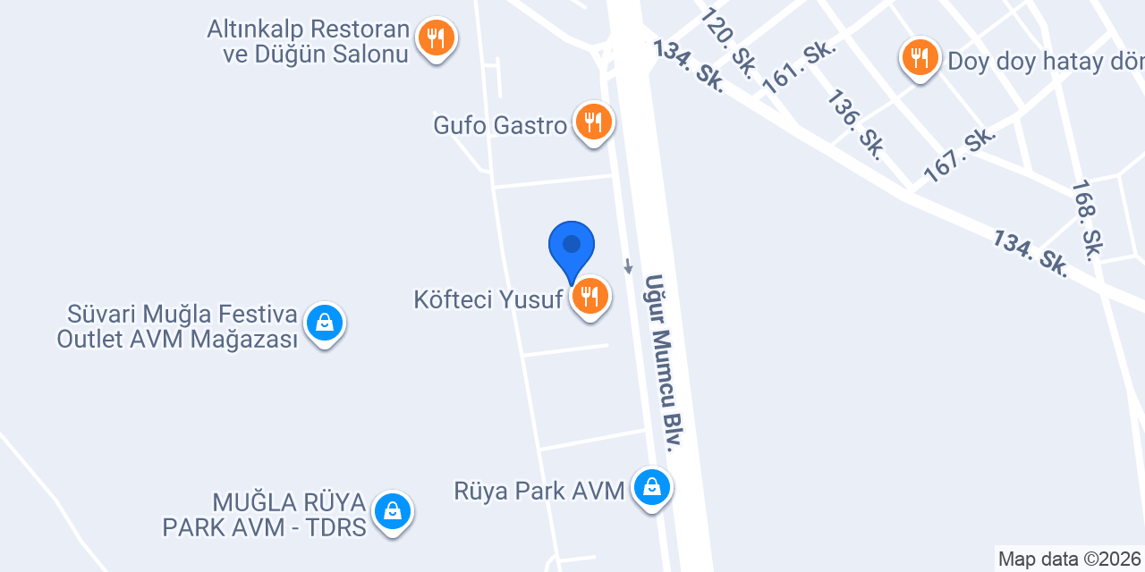 Muğla 5M Migros konumu