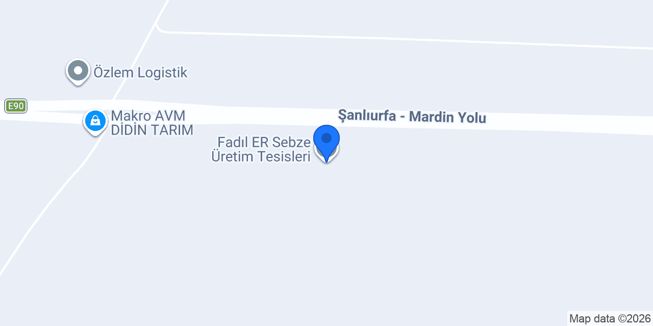 Fadıl ER Sebze Üretim Tesisleri konumu