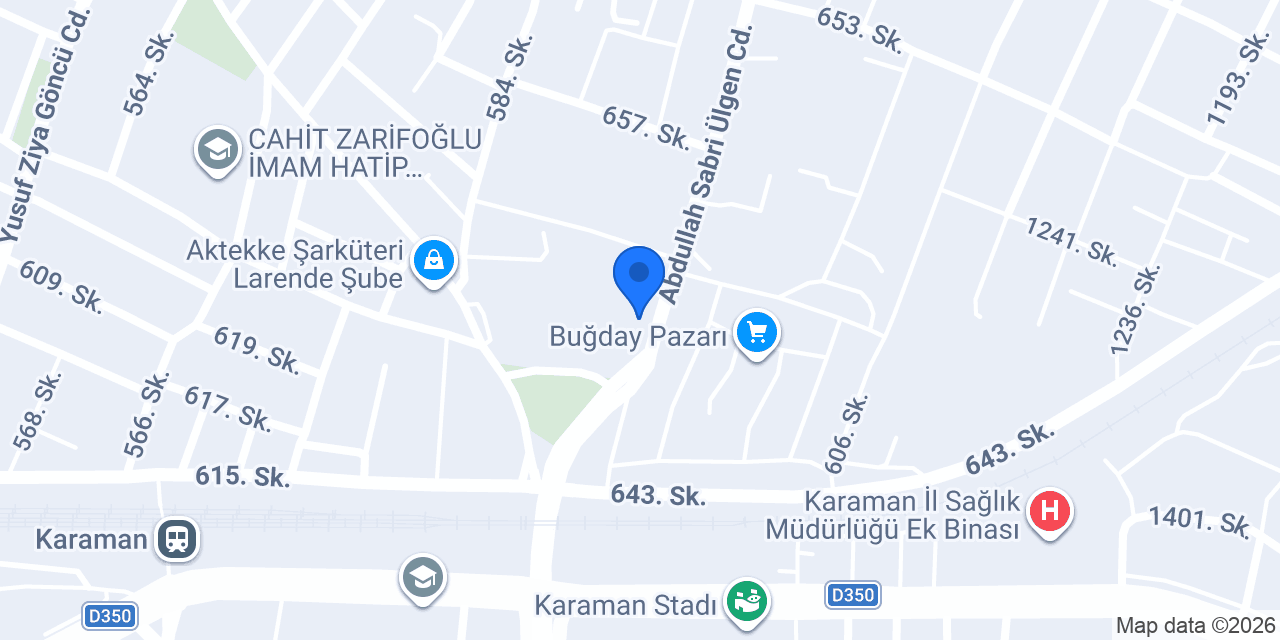 KARAMAN DEĞER TARIM konumu