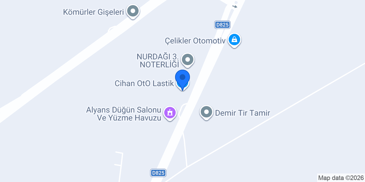 Cihan OtO Lastik konumu