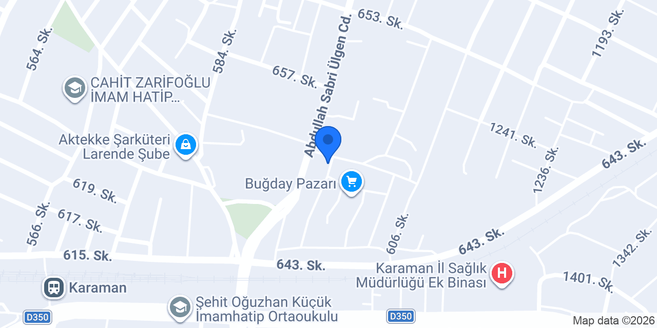 Şahinler Ticaret konumu