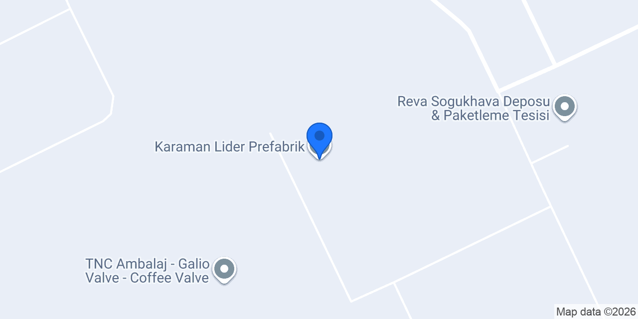 Karaman Lider Prefabrik konumu