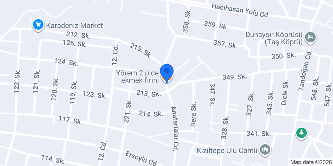 Yörem 2 pide ekmek fırını konumu