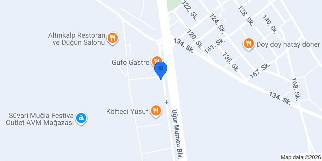 Kelebek Muğla( Dişcigil Mobilya) konumu