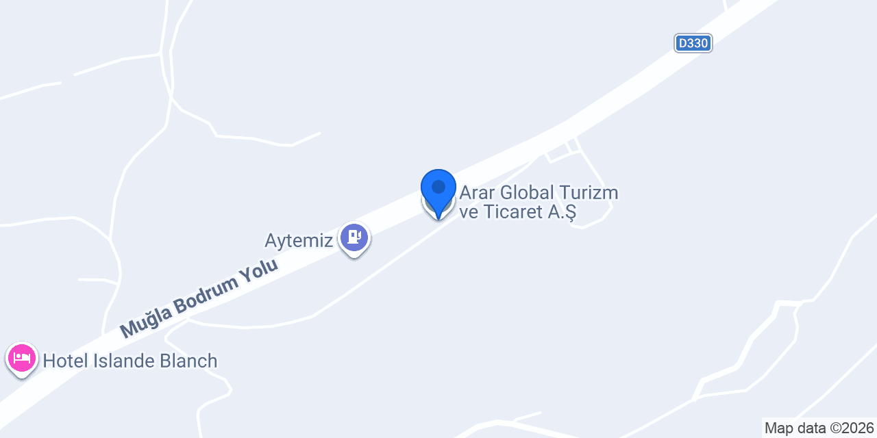 Arar Global Turizm ve Ticaret A.Ş. konumu