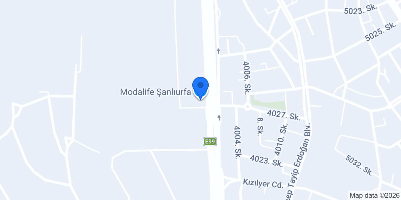 Modalife Şanlıurfa konumu