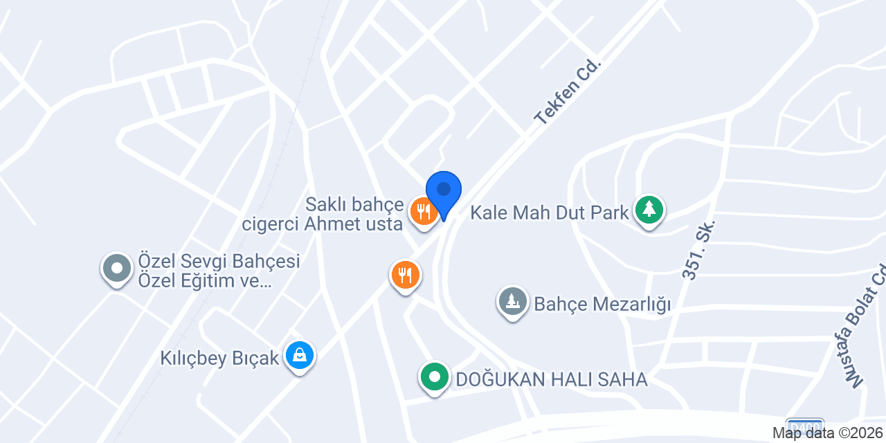 Baharika Cafe&Davet Evi konumu