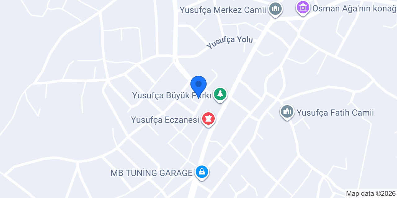 Yusufça Belediyesi konumu