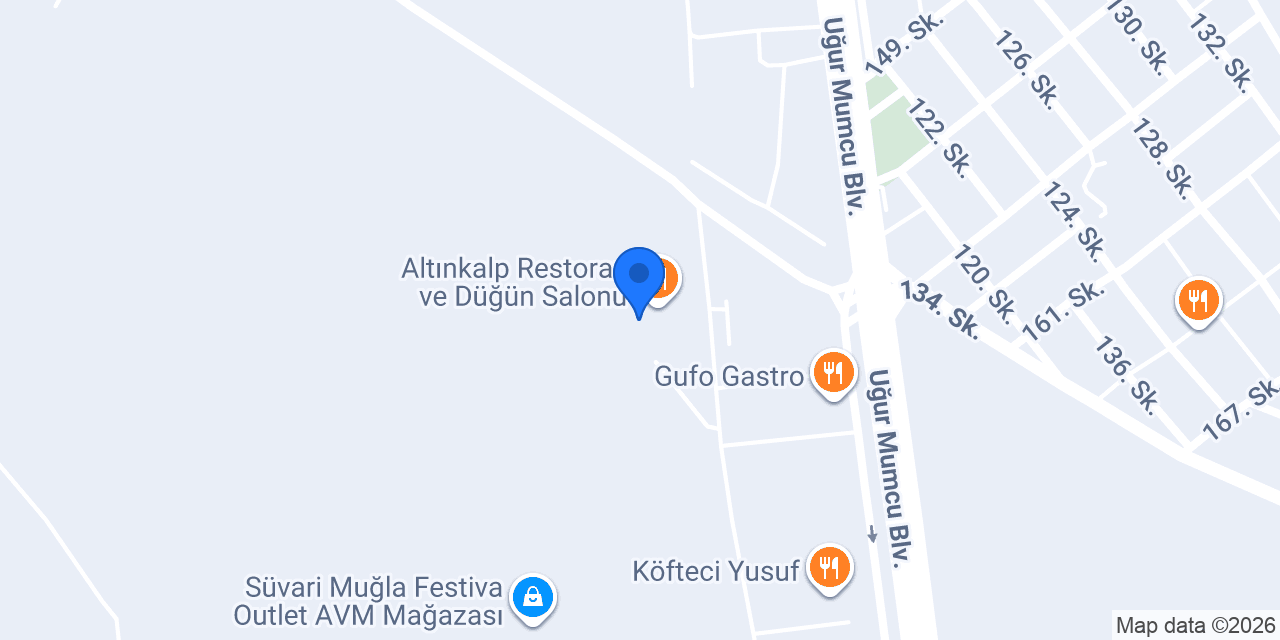 Rota Steakhouse konumu