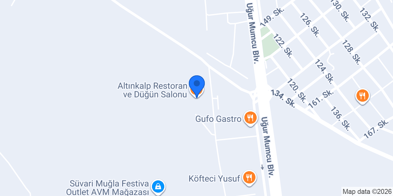 Altınkalp Restoran ve Düğün Salonu konumu