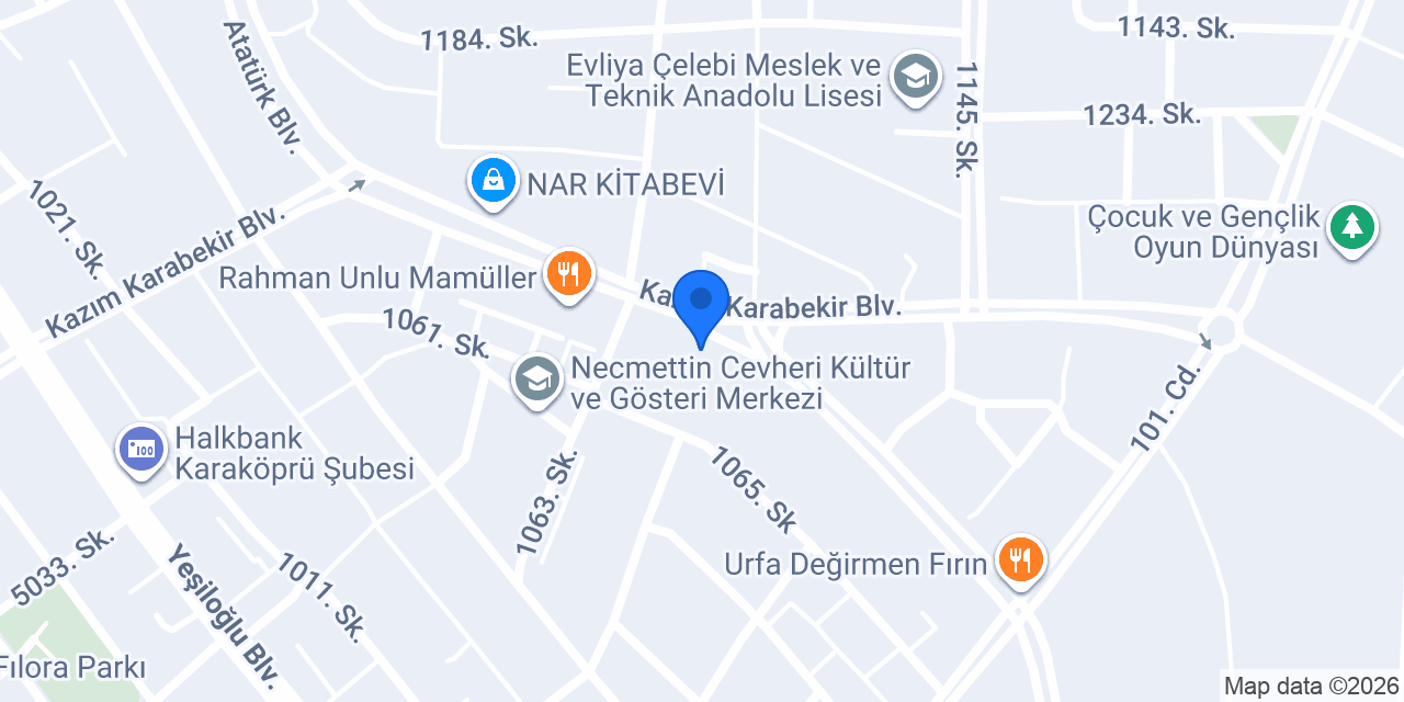 ERKAN KUAFÖR KARAKÖPRÜ ŞUBESİ konumu