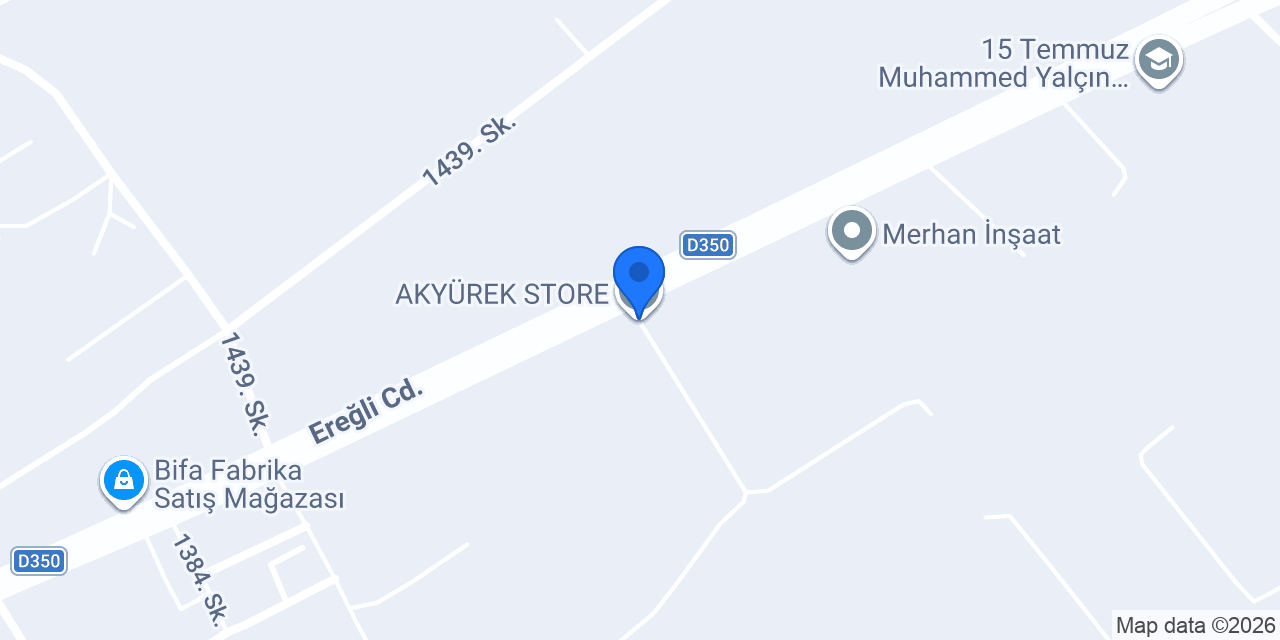 AKYÜREK STORE konumu