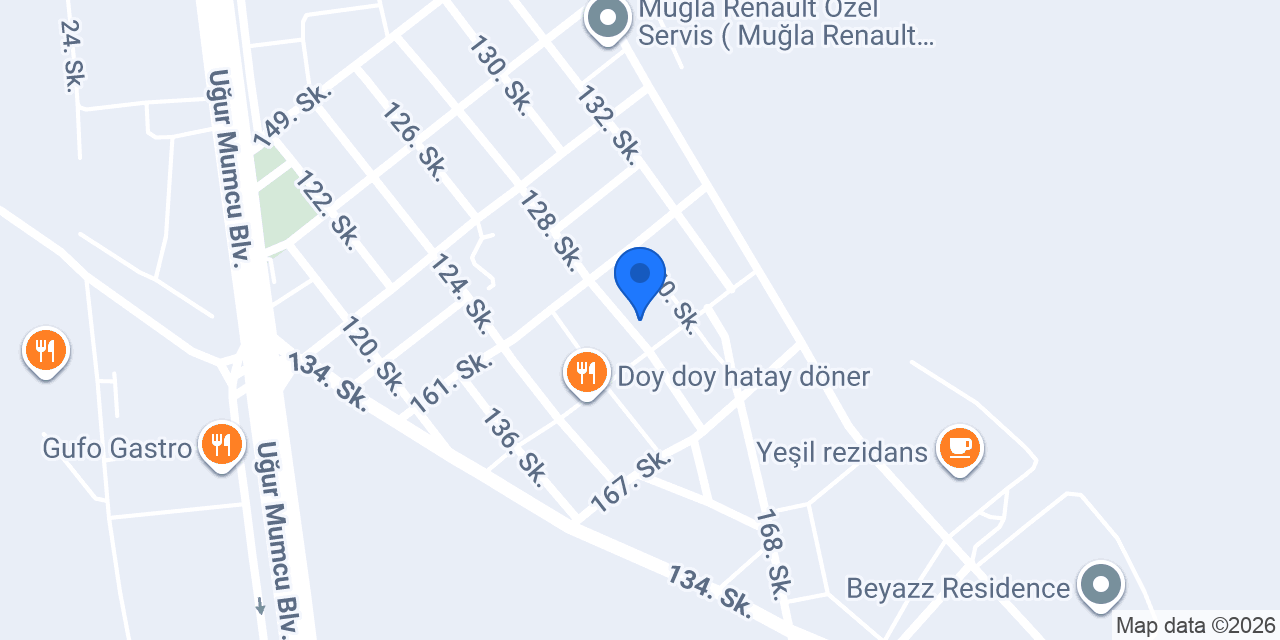 Muğla inşaat ve prefabrik konumu