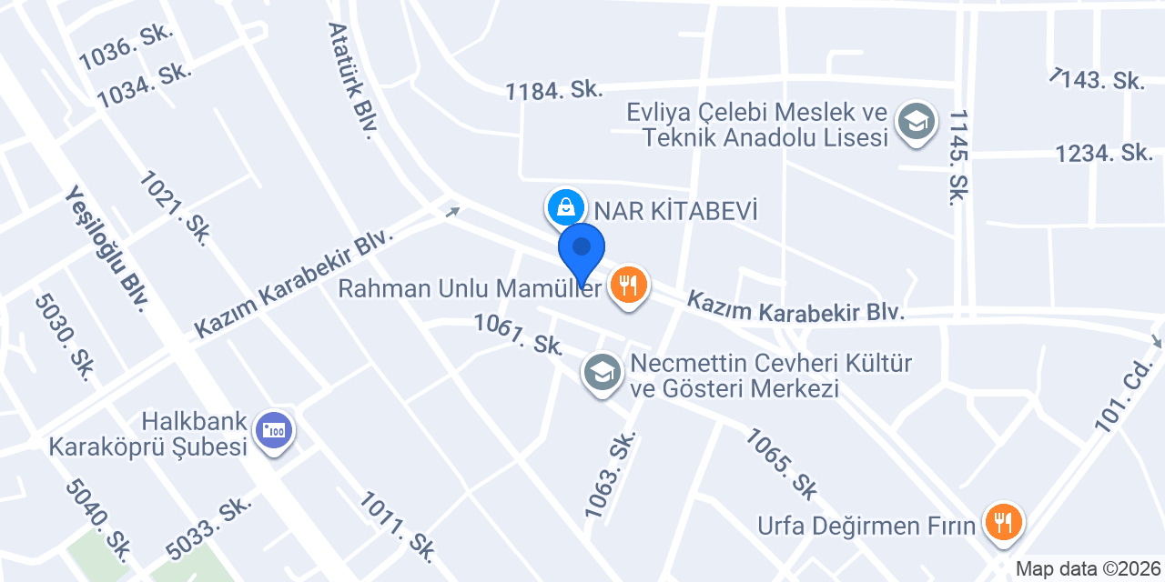 New Face Dental Şanlıurfa konumu