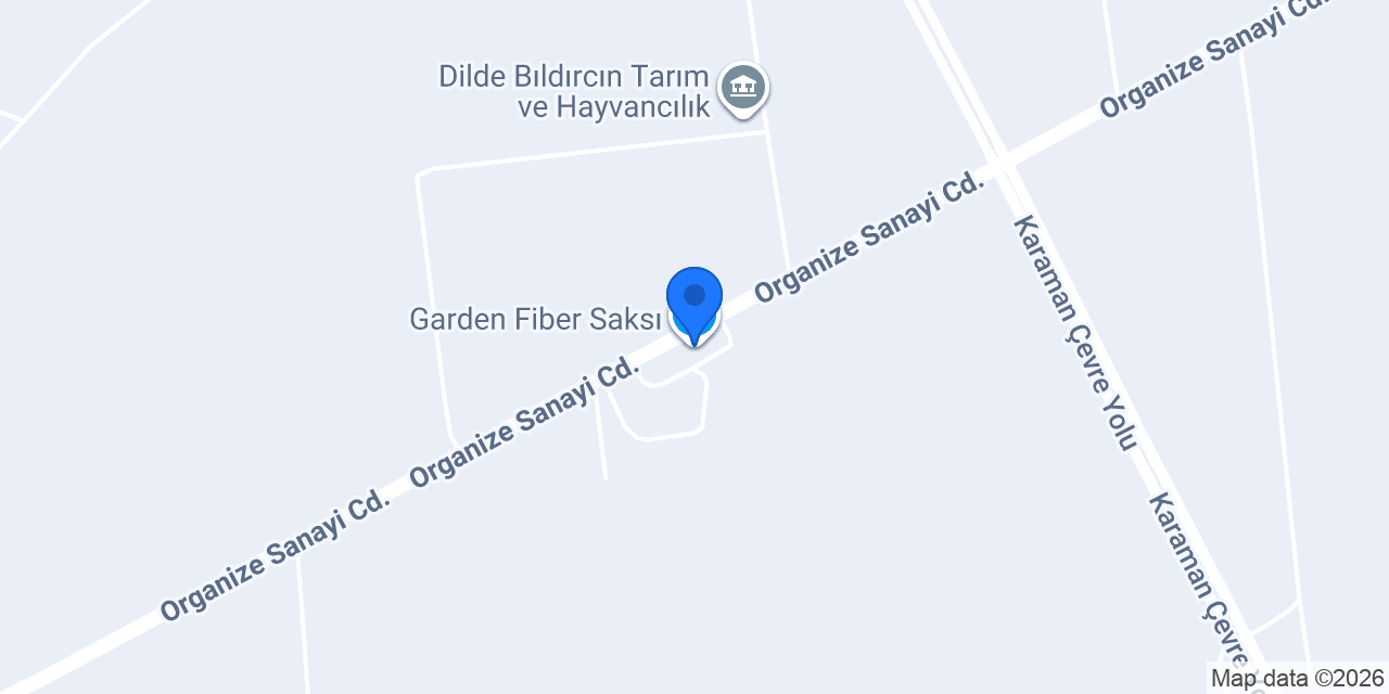 Garden Fiber Saksı konumu