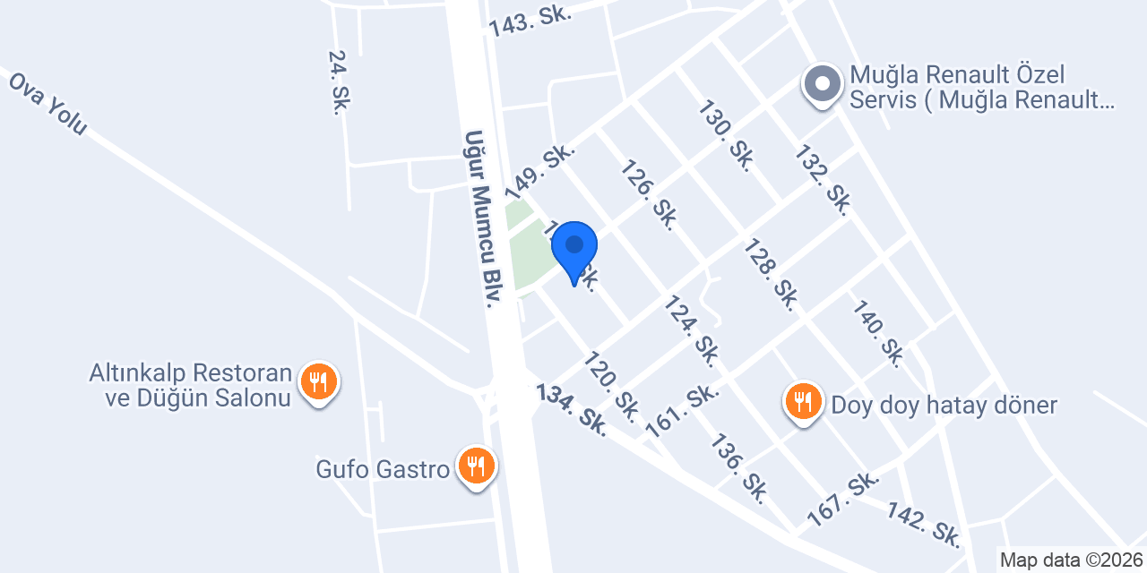 Gönül Motor Yenileme Muğla konumu