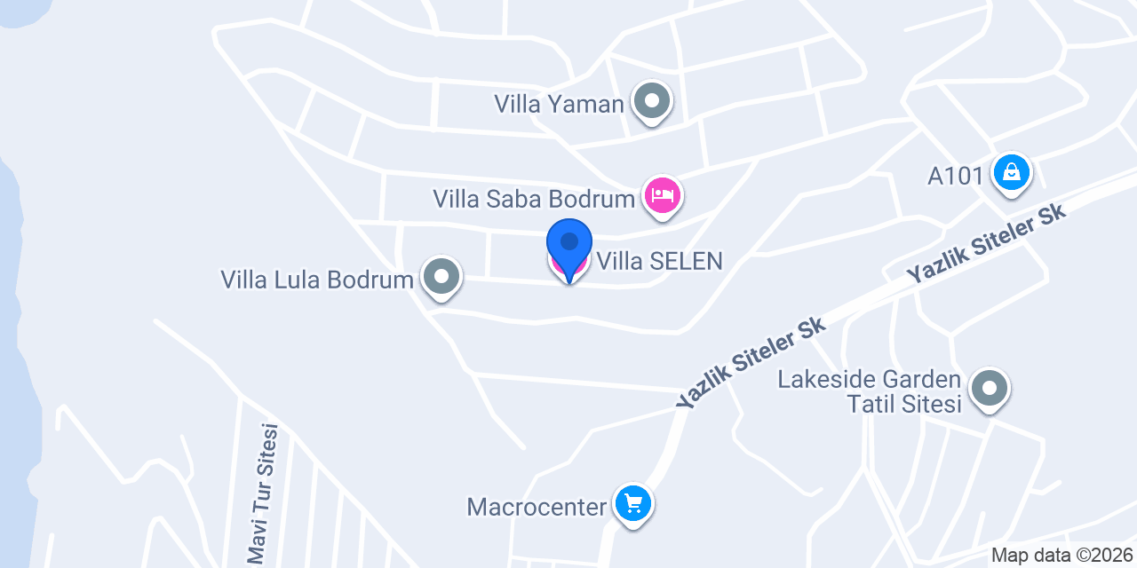Villa SELEN konumu