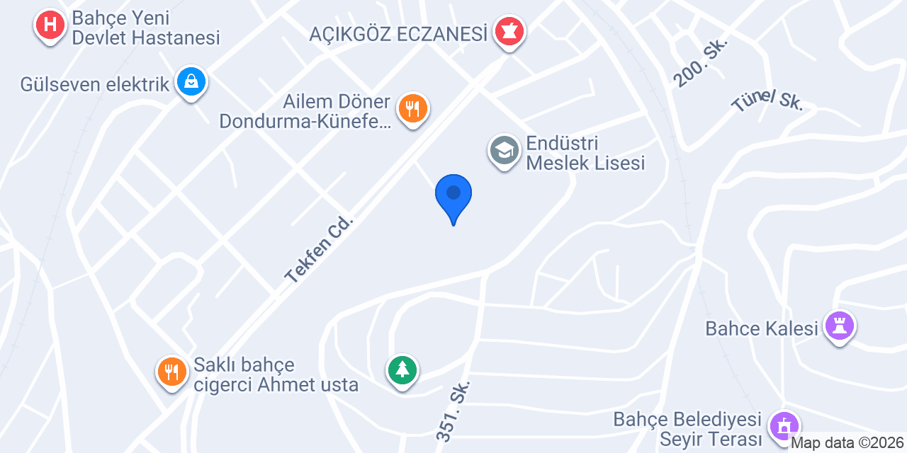 BAHÇE ANAOKULU konumu