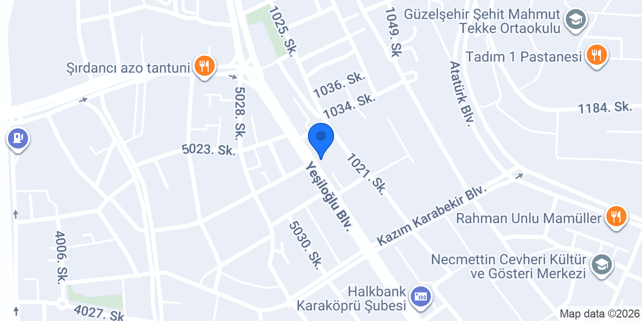Türkiye Finans Karaköprü Şubesi konumu