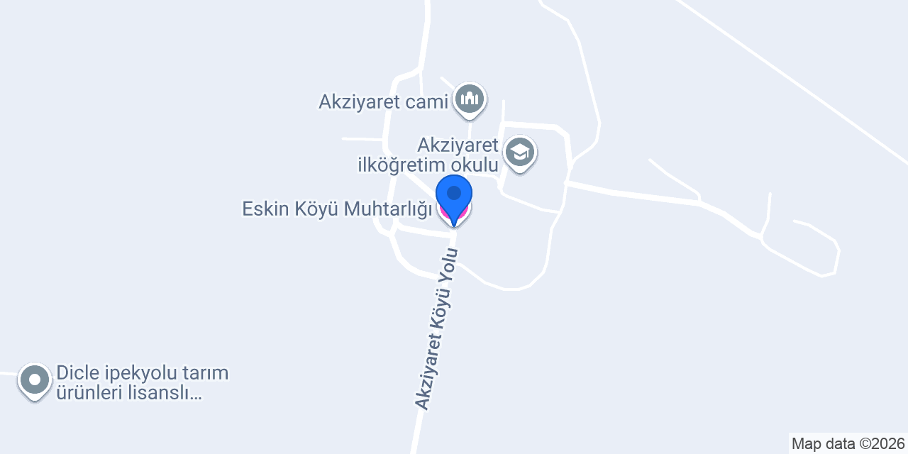 Eskin Köyü Muhtarlığı konumu