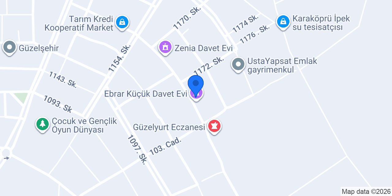 Karaköprü Güzelyurt Taksi konumu