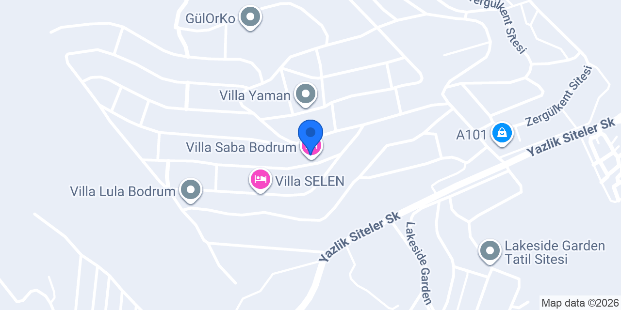 Villa Saba Bodrum konumu