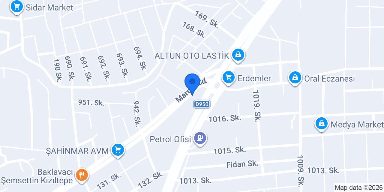 Doğan Döner Salonu konumu
