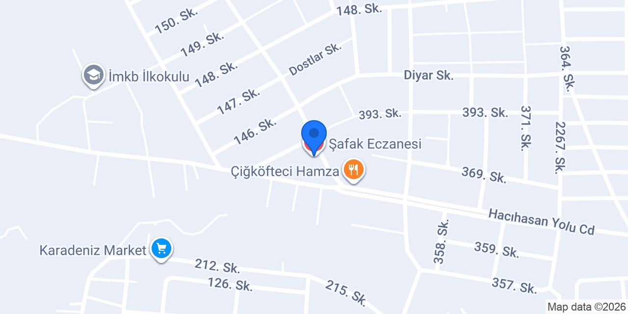 Şafak Eczanesi konumu