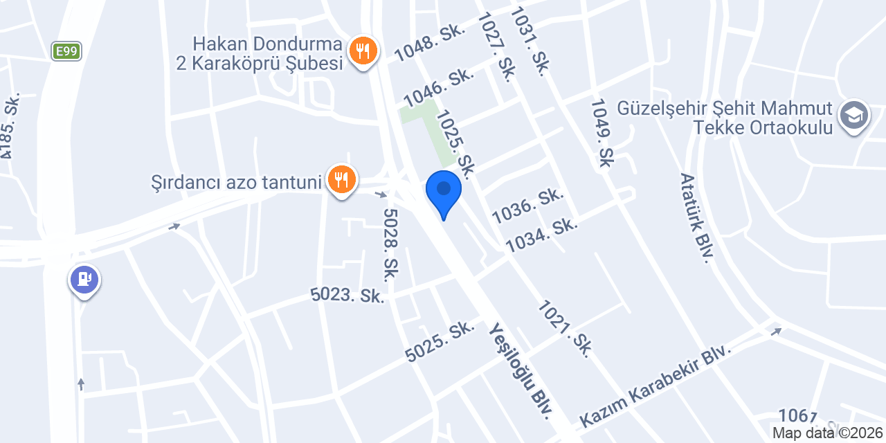 Akbank Karaköprü/Şanlıurfa Şubesi konumu