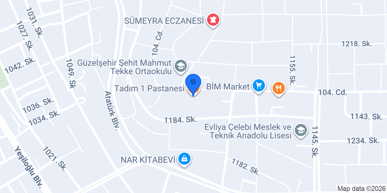 Tadım 1 Pastanesi konumu