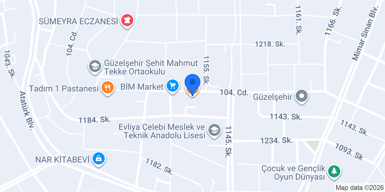 Güzelşehir Komagene konumu