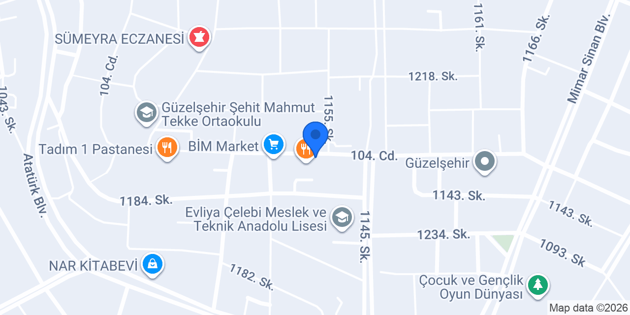 Sevgi kitap kırtasiye konumu
